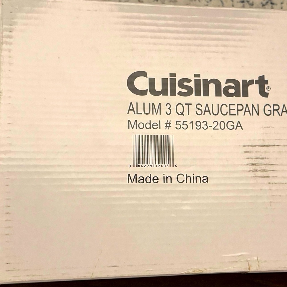 Brand new — Cuisinart Hard Anodized 3-Quart Saucepan with cover